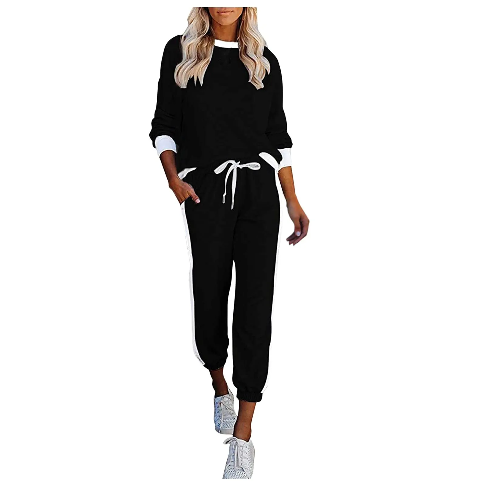 Casual Tracksuit Women Two Piece Set Suit Outfits Women's Clothing Autumn Winter Sweatshirs Long Pants Tops Sweatsuit костюм 2