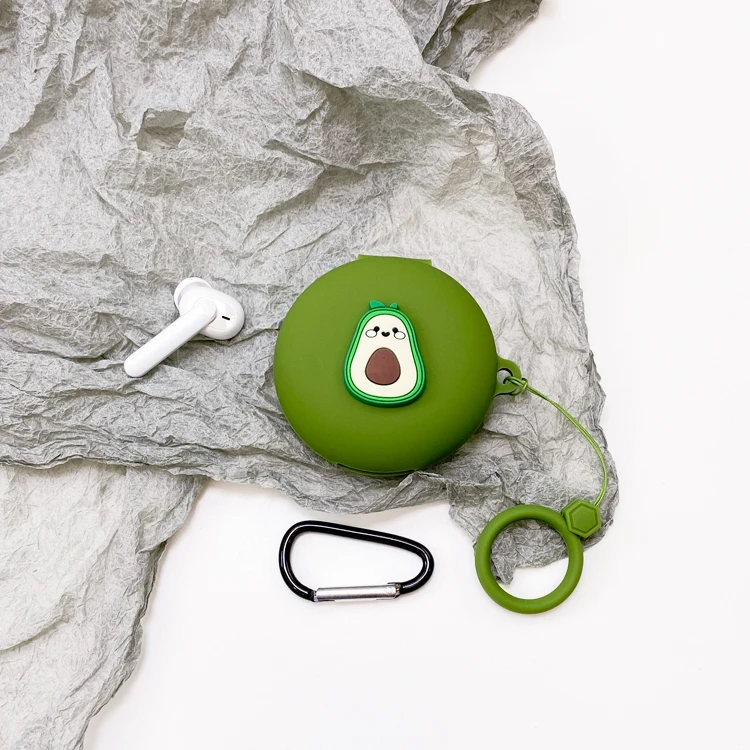 Delicious Fruit Silicone Case for OPPO ENCO W31 Soft Silicone Wireless Bluetooth Earphone Case Cover Charger Box With Hook