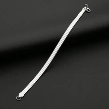 Браслет из нержавеющей стали, женский простой серебряный браслет-цепочка на руку, подарок для женщин, аксессуары,, модный браслет