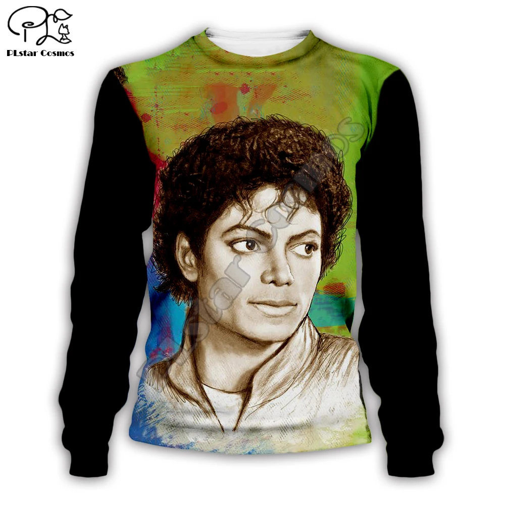 Sweatshirts Ух девушка поп король Майкл Джексон Повседневная Уличная одежда пуловер Красочные 3dprint застежки-молнии/толстовки/Толстовка/куртка/Для мужчин Для женщин 13 - Цвет: Sweatshirts