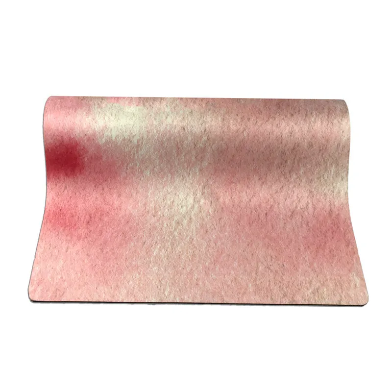 Printed rubber fitness mat sweat absorption green non-skid travel goddess mat sports floding good quality yoga mat