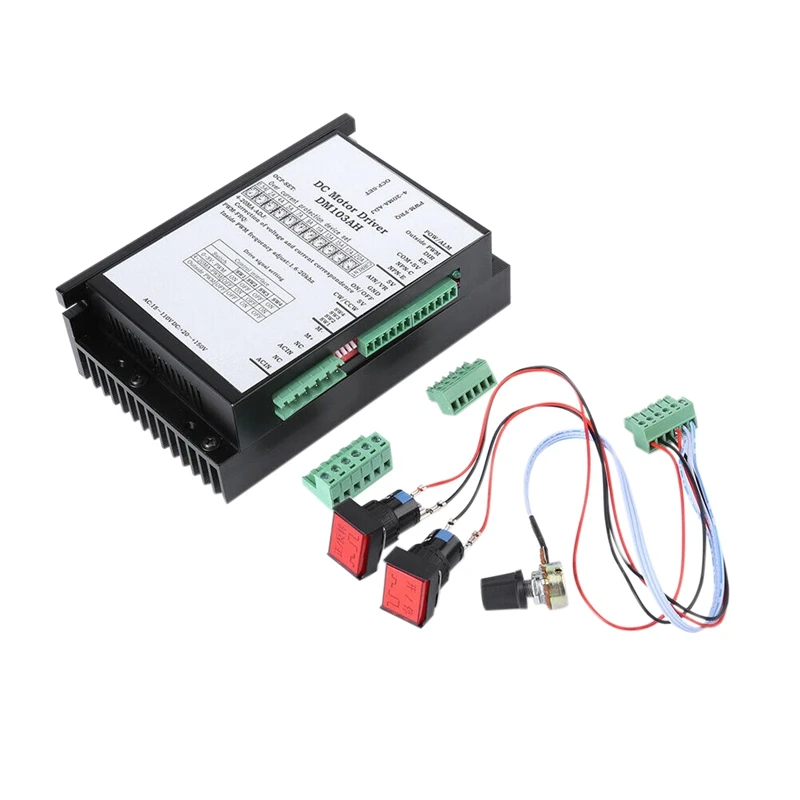 

20-110V 2000W Brushed DC Motor Speed Controller Board PWM PLC Governor