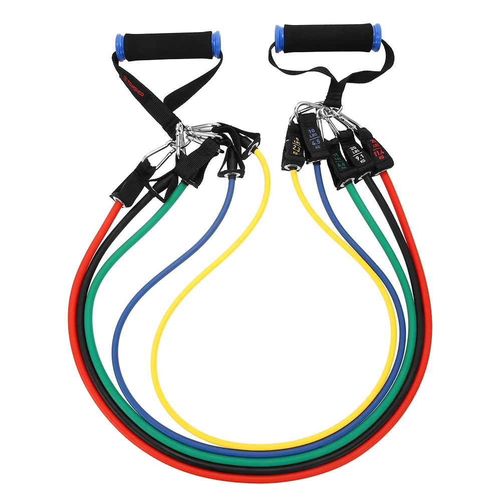 17Pcs Fitness Rubber Bands Resistance Bands Set Workout Home Elastic Band Sports Exercise Bands Pilates Fitness Gym Equipment