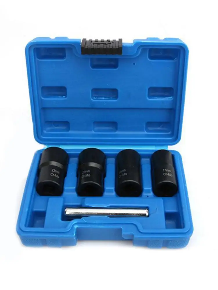 

5PCS/Set Metric Bolt Hex Bolt Removal Broken Luged Nut Extractor Remover Tool Twist Socket Set