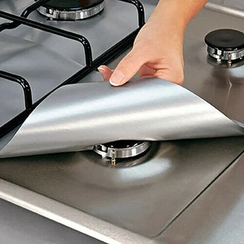 

Reusable Gas Foil Stove Protection Burners Cover Liner Clean Mat Durable Protective Mat K888