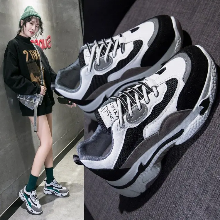 

2019 New Style Dad Shoes Women's INS Fashion Korean-style Versatile Street Snap Online Celebrity Sports Footwear