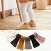 2022 Hot-selling Baby Girl Stretch Leggings Pants Spring and Autumn Toddler Child Knitting Trousers Pink Yellow Color ► Photo 1/6