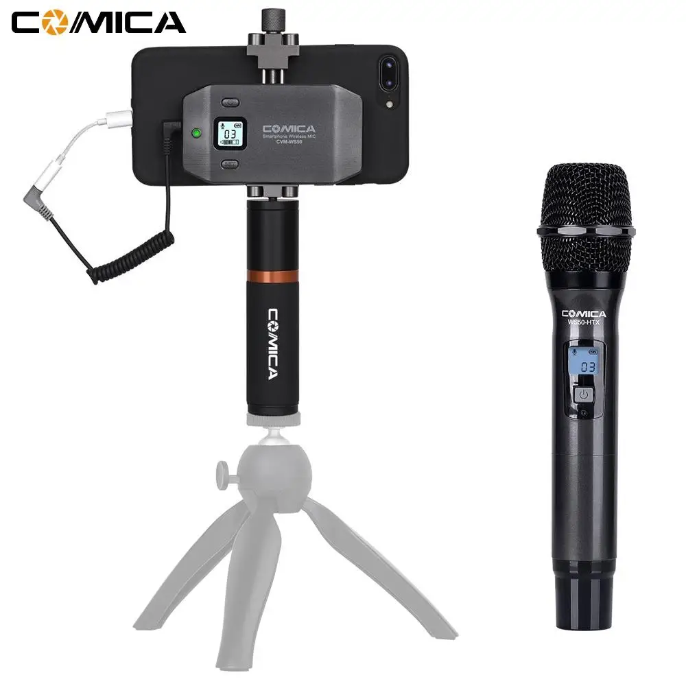 

BEESCLOVER CVM-WS50H Smartphone Wireless Microphone + Hand-held Transmitter Microphone Hand-held Transmitter(HTX) r60