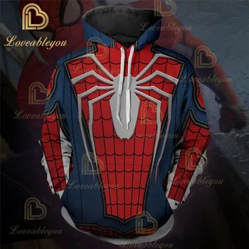 

Superhero The Avengers Hoodie Pullover Spiderman Captain America Deadpool Spider-man Venom Casual Sweatshirt Hoodies Coat