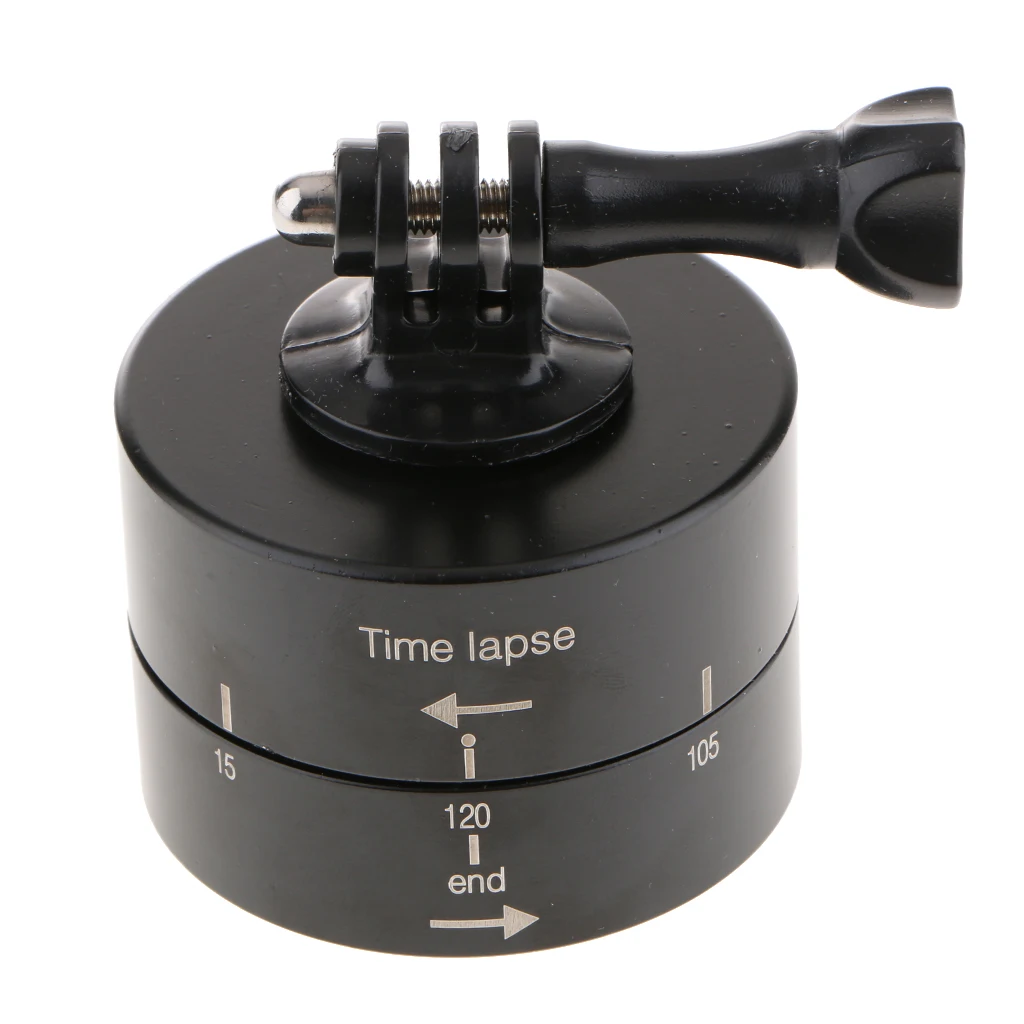 120Minute Time Lapse Tripod Head Adapter Camera Mount 360 Timelapse Rotator Metal Material Precise Mechanism