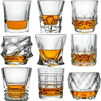

European Style Creative Crystal Whiskey Glass Lot Home Bar Water Glass Cups Drinkware Stocked