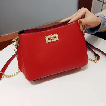 

Fashion Chains Shoulder CrossBody Bags Women's Genuine Leather Handbags High Quality Shell Women Messenger Bags