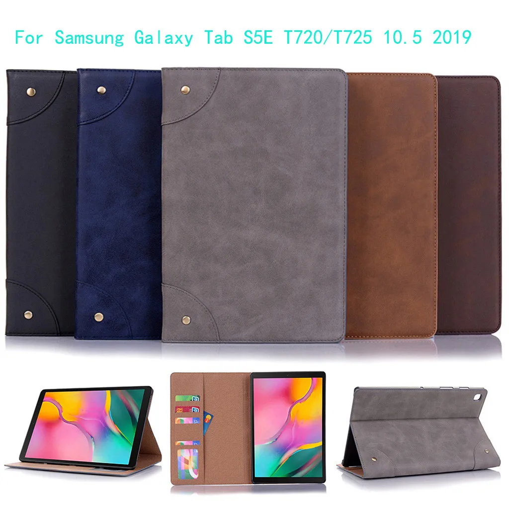Tablet case For Samsung Galaxy Tab S5E SM-T725/T720 2019 10.5 inch Portable Solid Color anti-fall Protective Case | Компьютеры и офис