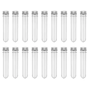 

18pcs Test Tube Bottles Storage Container Cylindrical Tubes Candy Tubes Christmas Wedding Party Candy Storage Jar