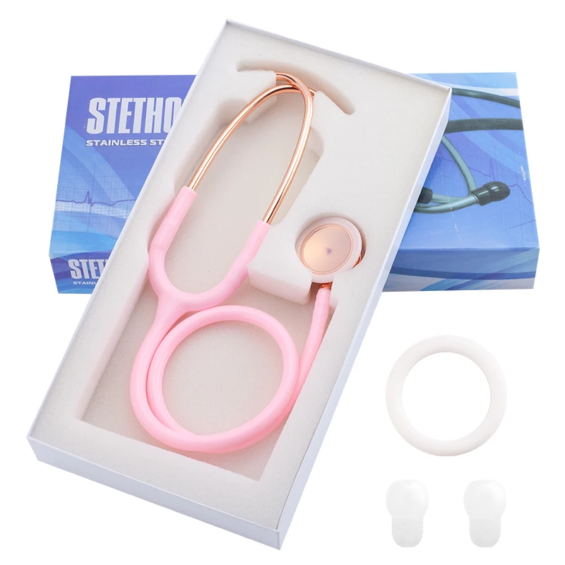 Double Head Stethoscope Professional Cardiology Stethoscope Medical Equipment Equipo Medico Doctor Nurse Student dual head stethoscope medical stethoscope