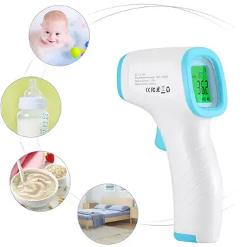

Fast Shipping Non-contact Infrared Thermometer Handheld Portable Thermometer High Precision Measures Body Temperature In stock!