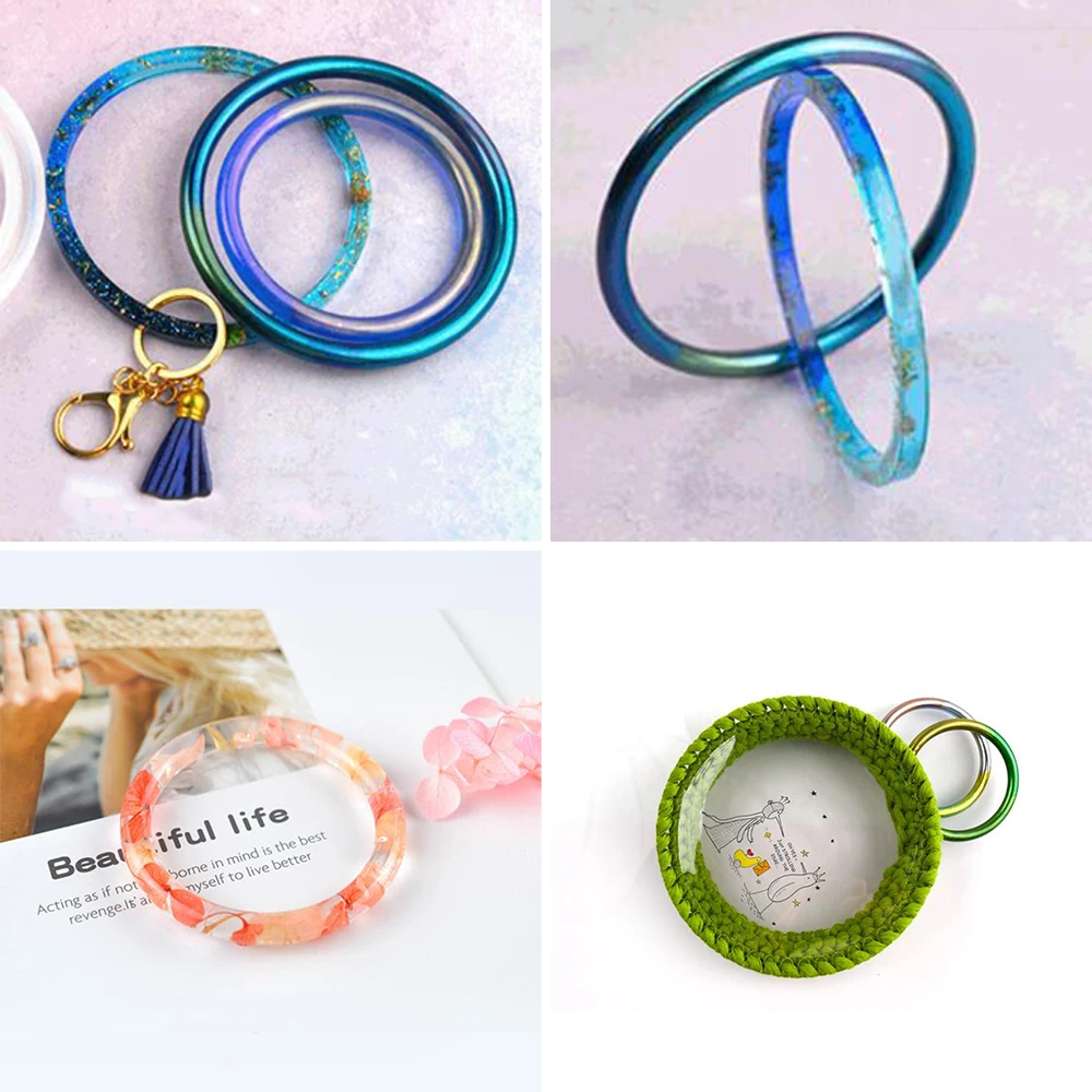 4 Size Bracelet Resin Silicone Mold UV Resin Bracelet Epoxy Resin Molds For DIY Jewelry Making Finding Tools Supplies