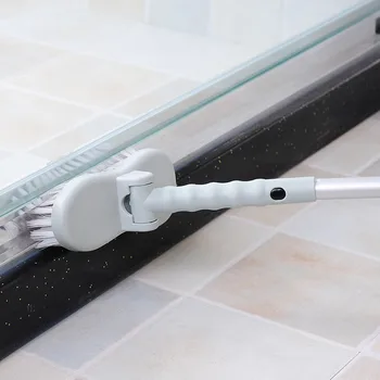 

Household Retractable Long handle Floor Brush Bathroom Brush Removable Rotatable Hard Brush Toilet Bathtub Tile Cleaning Tool