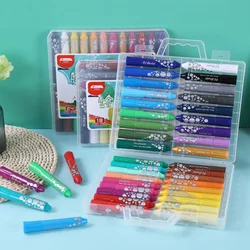 Crayons de couleur Pastel à l'huile, 12/18/24/36 couleurs, lavables, stylo de couleur pour enfants, papeterie, ensemble d'art Non toxique 