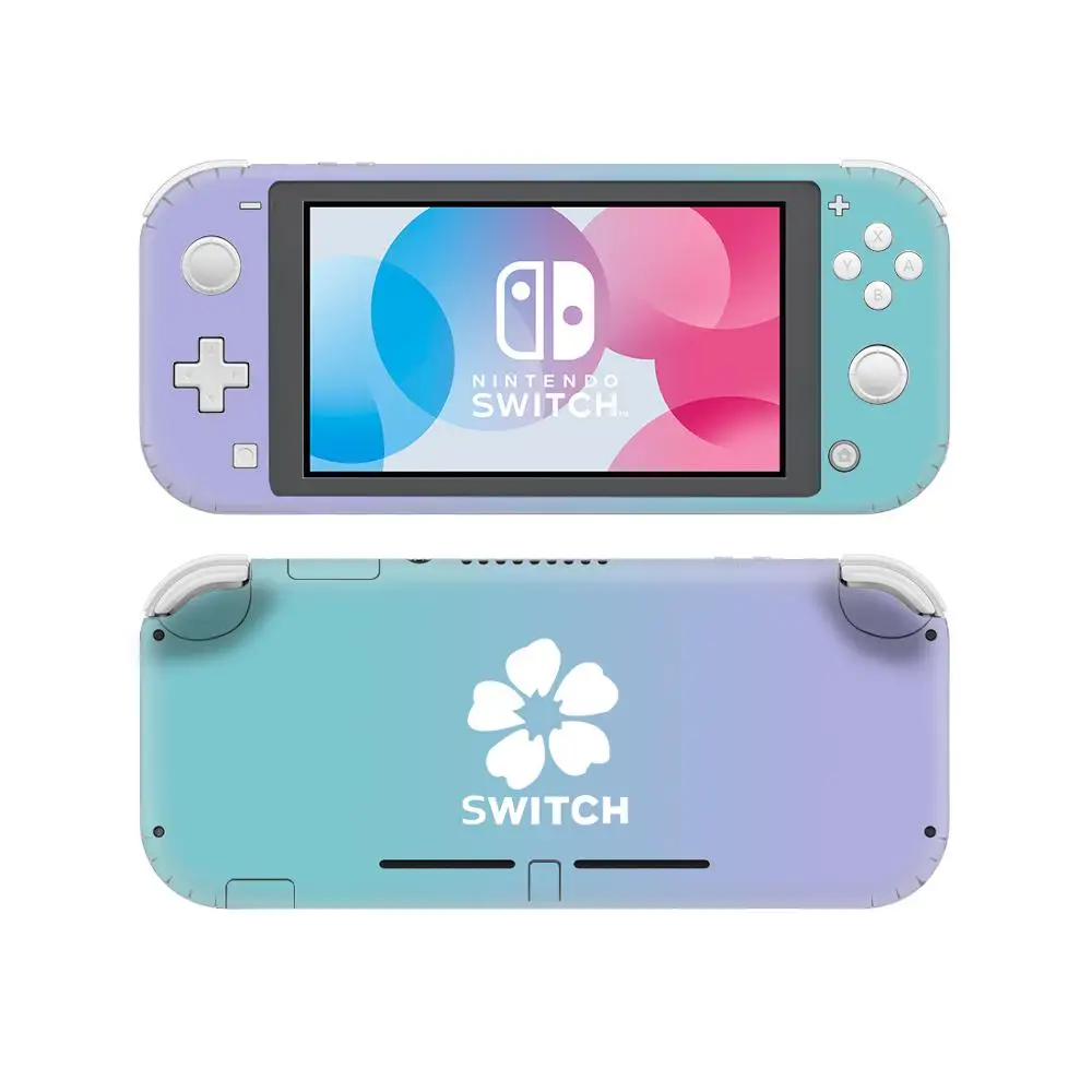 Чистый фиолетовый розовый цветок Nintendo Switch наклейка на кожу Наклейка Обложка для