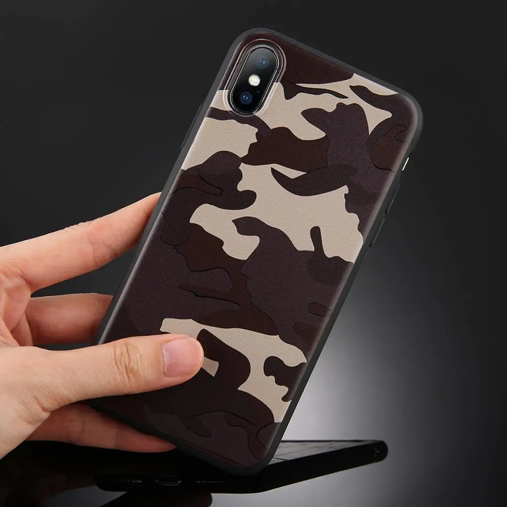 Leewinda, военный камуфляжный чехол для iPhone 6, 6 S, 7, 8 Plus, X, XR, XS Max, чехол, армейский зеленый камуфляж, мягкий ТПУ чехол для телефона