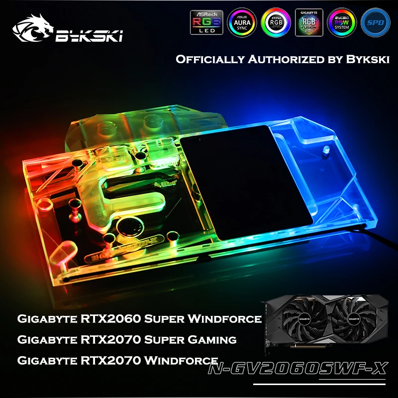 ^*Best Offers Bykski N-GV2060SWF-X Full Cove GPU Water Block For GIGABYTE RTX 2070/2060 GAMING Super Windforce OC 8G Graphics Card Cooler ^*Best Offers Bykski N-GV2060SWF-X Full Cove GPU Water Block For GIGABYTE RTX 2070/2060 GAMING Super Windforce OC 8G Graphics Card Cooler