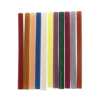 

11pcs Glitter Hot Melt Glue Sticks For Glue Gun Craft Phone Case Alloy Toy Art Model Album Repair Accessories Adhesive Stick