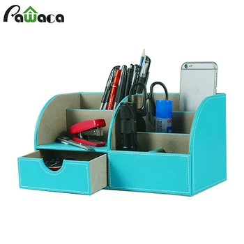 

Multi-function Storage Box Desktop Office Organizer Storage Holder Pen Sundries Badge Box Stationery Office School Supplies