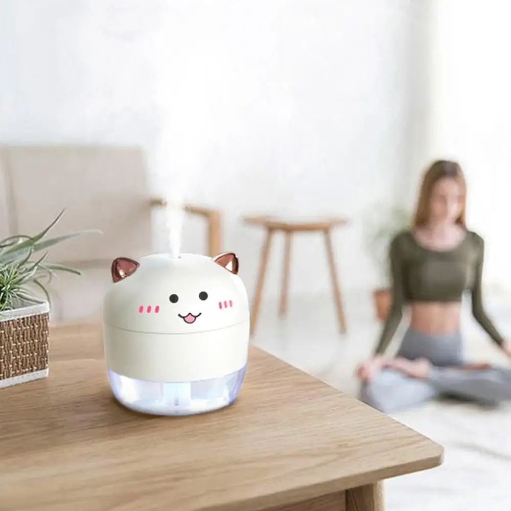 Bz1626 Cute Simple And Elegant Lighted Usb Little Angel Humidifier Mini Portable Small Purifier White