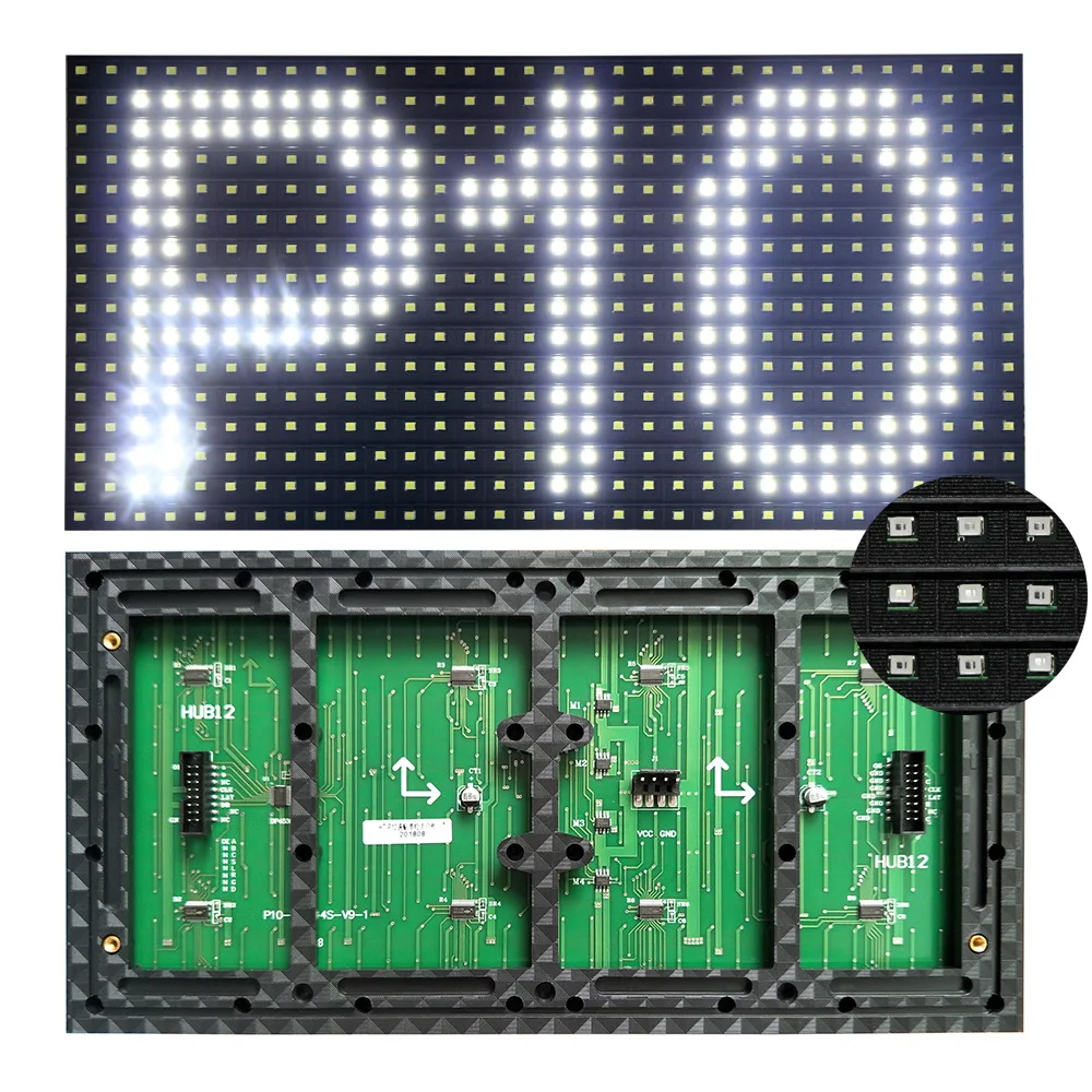 Бесплатная доставка p10 наружный белый цвет 26 шт. Светодиодный модуль 320*160 мм + 2