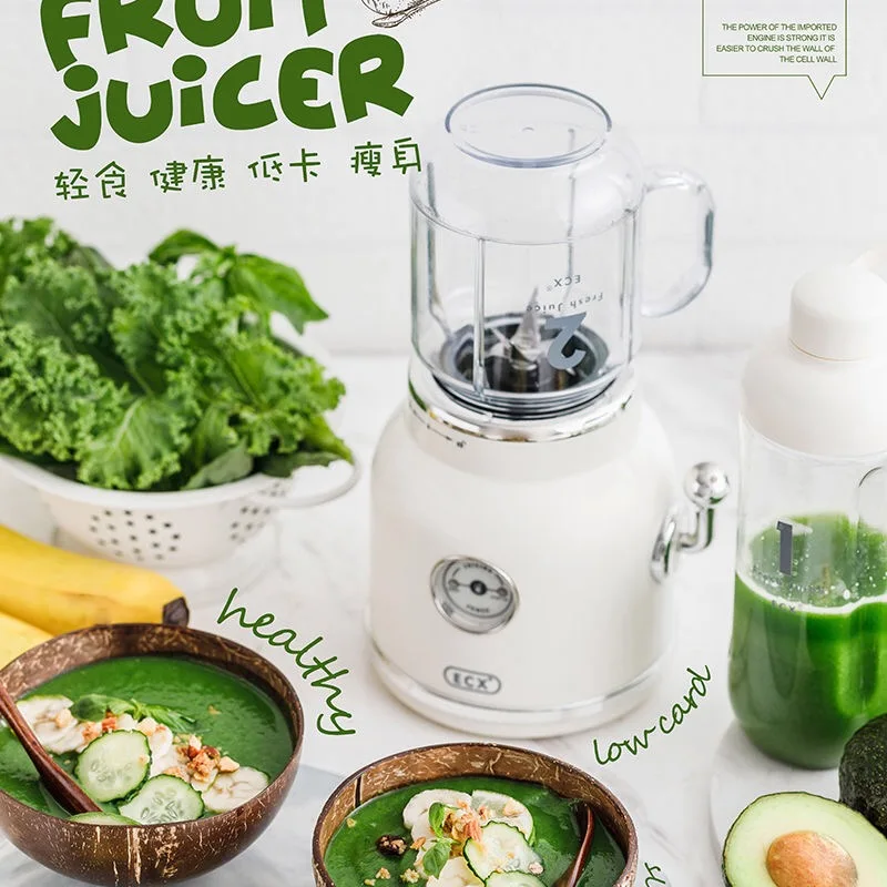  Fruit Bumper Retro Juicer Cup Home Kitchen Good Helper Vegetable Fruit Juicer Portable Mini Cup - 4000264569826