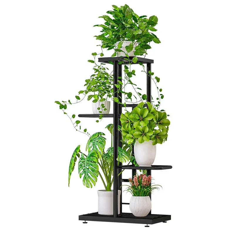 4 Tier 5 Potted Plant Stand Multiple Flower Pot Holder Shelves Planter Rack Storage Organizer Display for Indoor Garden Balcony43 * 82cm Potted Plant Stand, 4 Tier Flower Pot Holder Shelves Planter Rack Storage Organizer Display for Indoor Garden Balcony