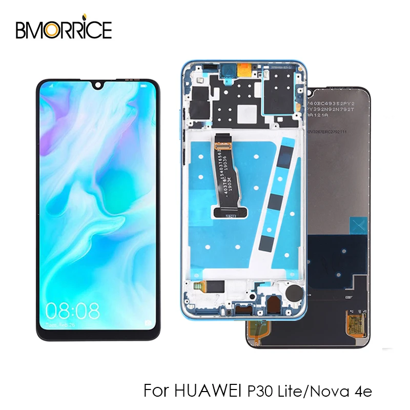 

LCD For HUAWEI P30 Lite MAR-LX1 LCD Display For HUAWEI Nova 4e MAR-LX2 AL01 Touch Screen Digitizer Assembly No Frame