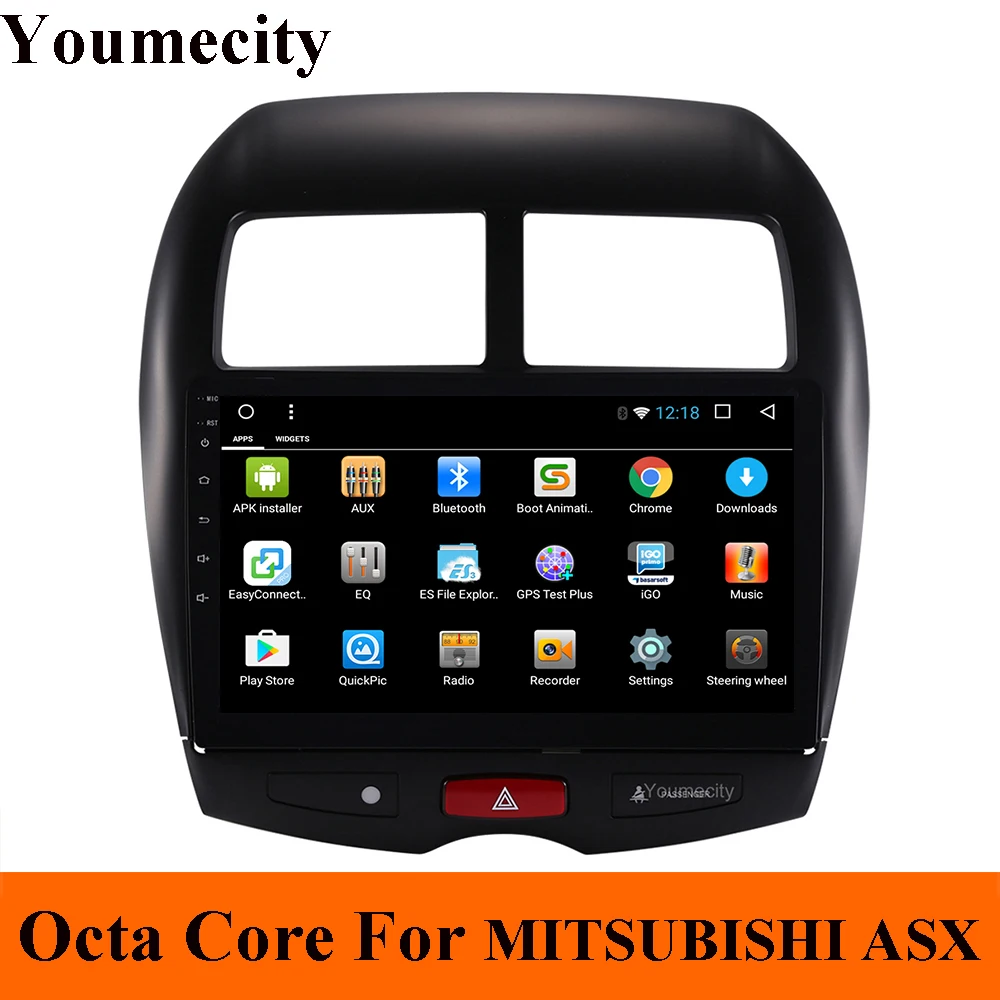 Восьмиядерный Android 9 0 автомобильный DVD для Mitsubishi ASX 2010 2011 2015 2018 gps Радио Видео