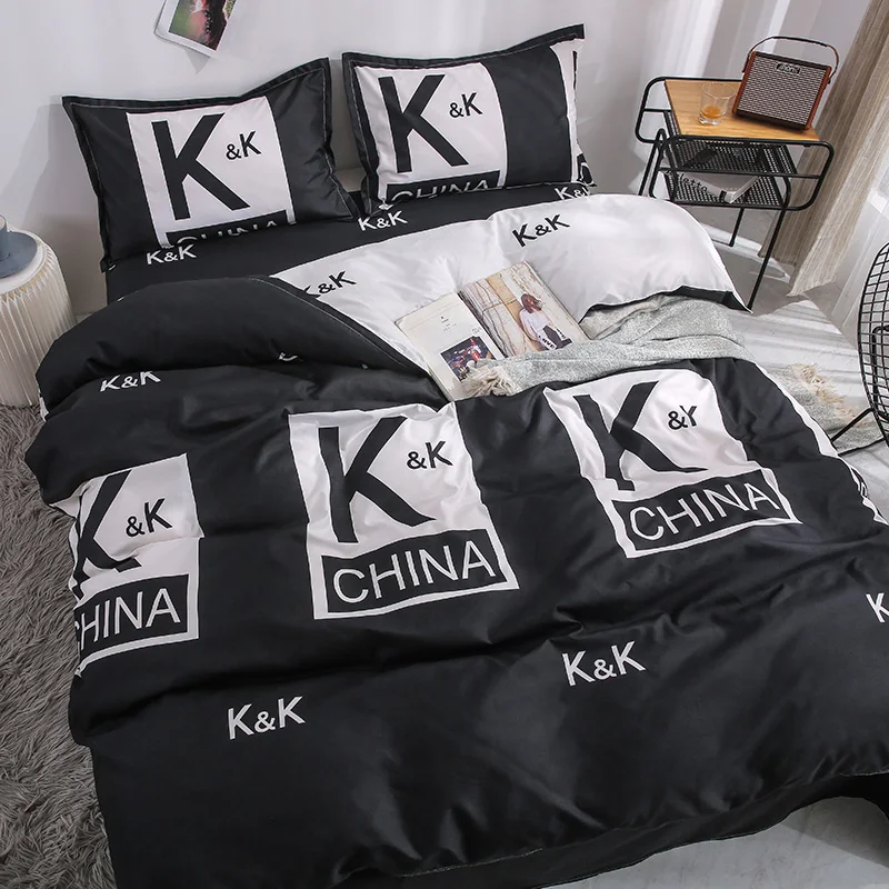 

Four-Piece Bedding Kit-Style Bed Sheet Quilt Cover Student Dormitory Single Three-Piece Bedding