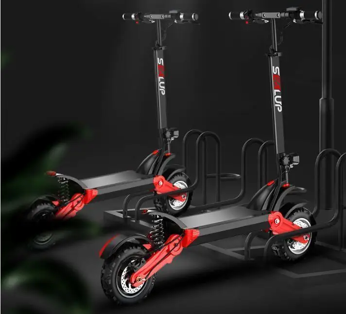 Foldable Electric Skateboard Two Wheels Electric Scooters Off Road Single Drive 500W 48V 35KMH Powerful Electric Bike (8)