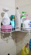 Esquinero de Metal sin clavos de doble capa, estante de almacenamiento para baño, cocina, accesorios, champú, sala de estar y dormitorio