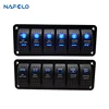 12V LED Rocker Switch Panel for Marine Boat Truck Caravan Car Socket Circuit Breaker Toggle Switch Panel ► Photo 1/6