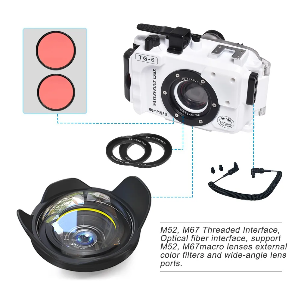 Seafrogs For Olympus TG6 Underwater Case