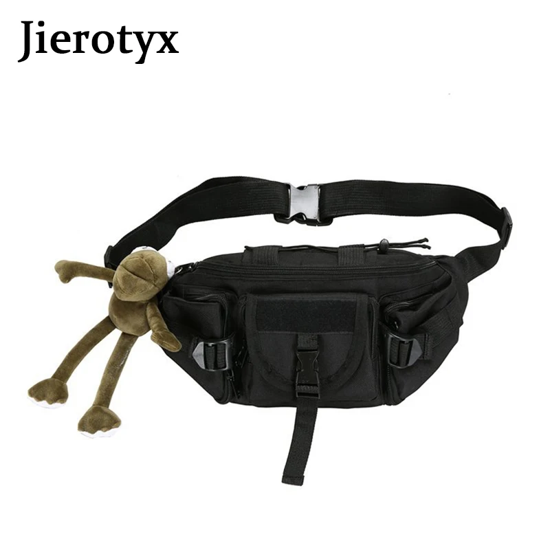 

JIEROTYX 2020 New Gothic Style Women Belt Bags Waist Bags Punk Nylon Fashion Animal Decoration Hip-Hop Female Fanny Pack Sac