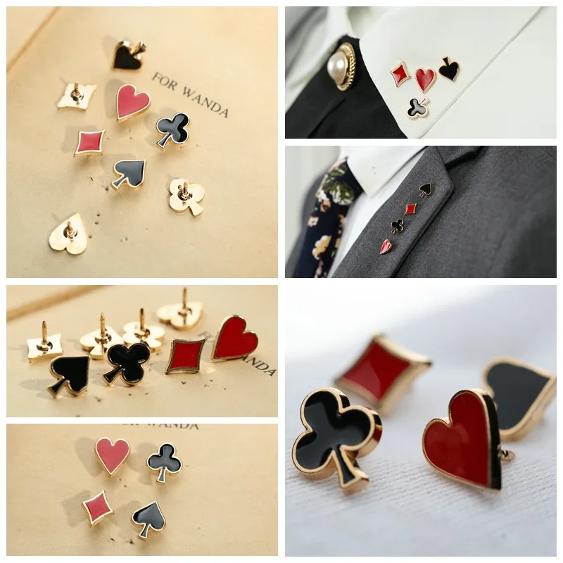 I Remiel популярные маленькие булавки и броши для покерных запонков женщин мужчин