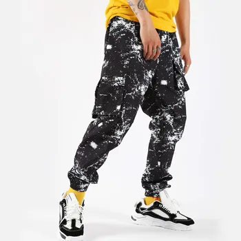 

Jogger Sweatpants Men Fashion Print Streetwear Hip Hop Cargo Pant Male Harem Trousers Plus Size M-6XL