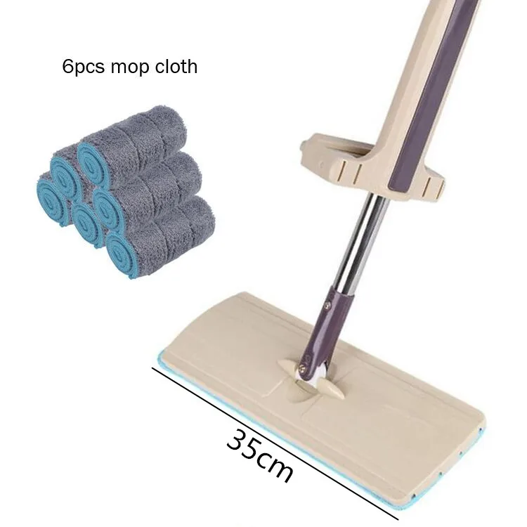 6 mop cloth 006 Плоская швабра, ручная стирка, ручка из нержавеющей стали, Швабра для отжима дома, офиса, инструмент для уборки, микрофибра, коврик для чистки кухонного пола - Цвет: 6 mop cloth 006