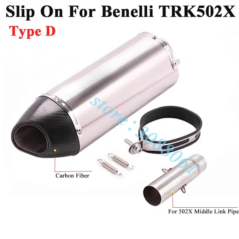 Слипоны для Benelli TRK502X TRK 502X мотоцикл Yoshimura выхлопная труба Модифицированная средняя Соединительная труба углеродный глушитель R77