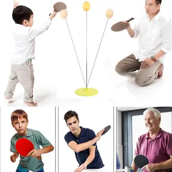 

Kids Table Tennis Training Toy Set Elastic Soft Shaft Table Tennis Trainer Sports Toys Indoor Outdoor Table Tennis Training Tool