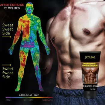 

JAYSUING Men's Abdominal Ointment Sweat Anti-Cellulite Slimming Firming Six Pack Abs Bodybuilding Cream TSLM1