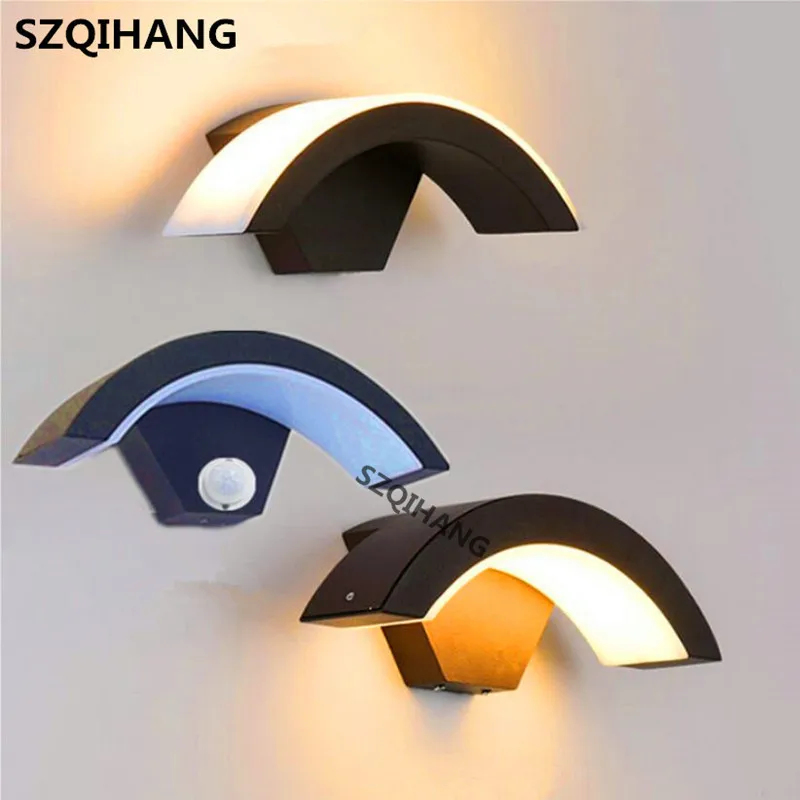 

1PCS 15W Outdoor Wall Lamp Motion Sensor LED Wall Lamp Outdoor Waterproof IP65 Garden Fence Porch Indoor Decoration Lamp.