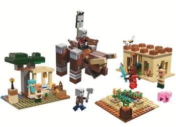 

New in stock The Villager Raid my Education Building Blocks Bricks movie word Compatible with 21160 Children Toys best gifts
