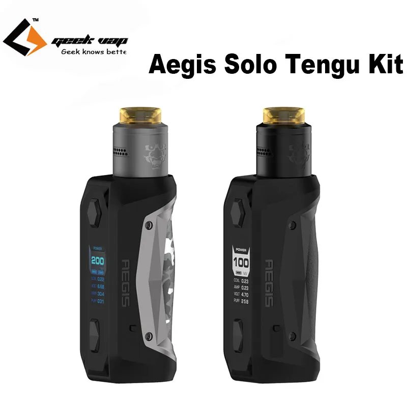 Электронная сигарета GeekVape Aegis Solo Tengu боксмод 100 Вт испаритель VS Legend | Электроника