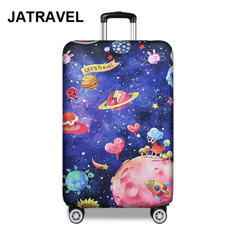 

JATRAVEL Universe Travel Luggage Cover for 18-32 Inch Suitcase Travel Bag Protection Case Luggage Dust Cover Travel Accessorie